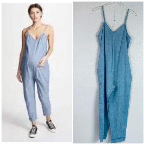 Hatch Pants - Hatch Georgie Chambray Jumpsuit Size S
